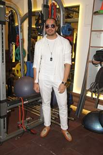 Ali Quli Mirza poses for the media at the Launch of Muscle Talk Gymnasium