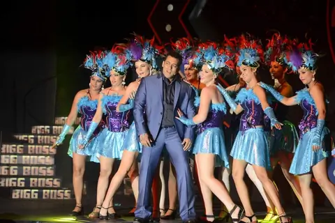 Salman Khan performs at the Launch of Bigg Boss Nau