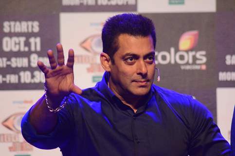 Salman Khan addresses the media at the Launch at Bigg Boss Nau