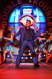 Salman Khan performs at the Launch of Bigg Boss Nau