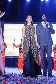 Amy Jackson and Akshay Kumar at the celebrations of Bhagat Singh's birth anniversary