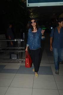 Sushmita Sen snapped at Airport