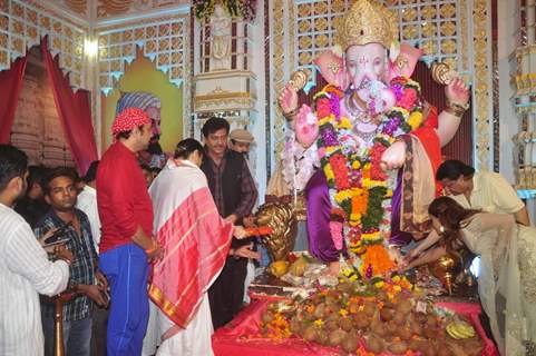 Shatrughan Sinha at Ganesh Puja