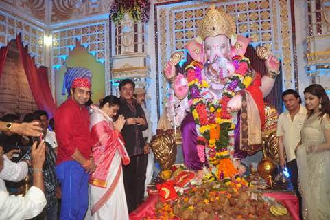 Shatrughan Sinha at Ganesh Puja