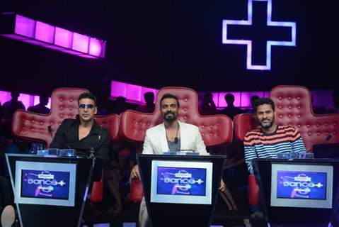 Akshay Kumar and Prabhu Deva for Promotions of Singh is Bling on Dance Plus with Judge Remo Dsouza