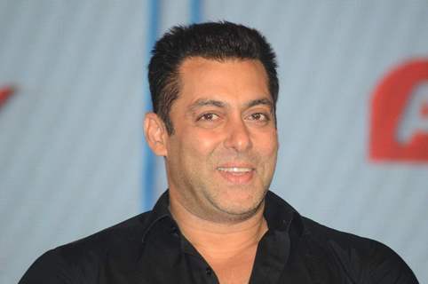 Salman Khan smiles for the camera at the Launch of Sunil Shetty's Fitness Channel