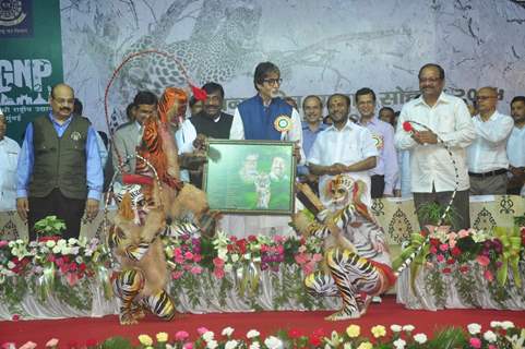 Amitabh Bachchan at 'Save the Tiger' Campaign at Sanjay Gandhi National Park