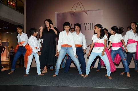 Farah Khan Shakes a Leg with Kids at an NGO Event