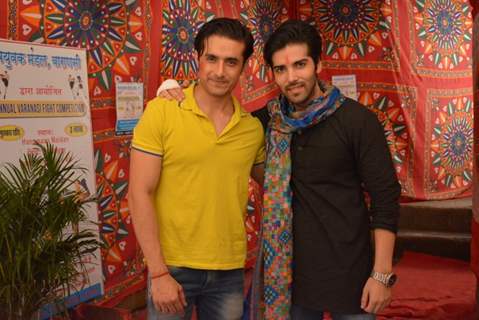 Kinshuk Mahajan and Rafi Malik on the Sets of Tere Sheher Mein