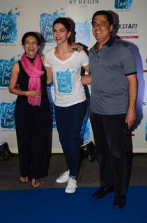 Zarina Mehta, Ronnie Screwvala and Deepika Padukone at Launch of NGO 'Live Love Life'