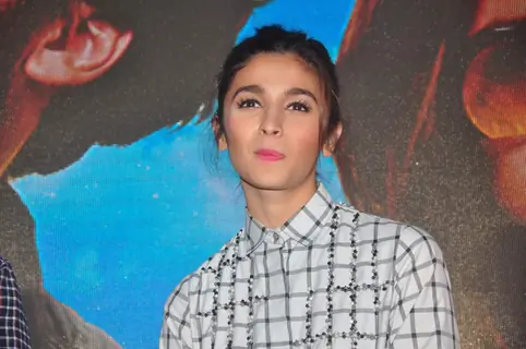 Alia Bhatt was snapped making funky faces at the Song Launch of Shaandaar