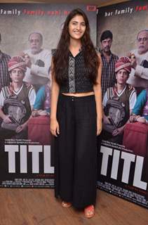 Shivani Raghuvanshi poses for the media at the Press Meet of Titli