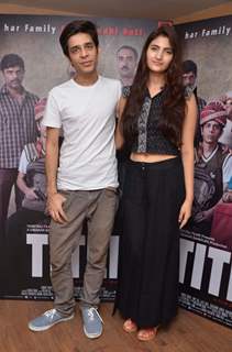 Shashank Arora and Shivani Raghuvanshi pose for the media at the Press Meet of Titli