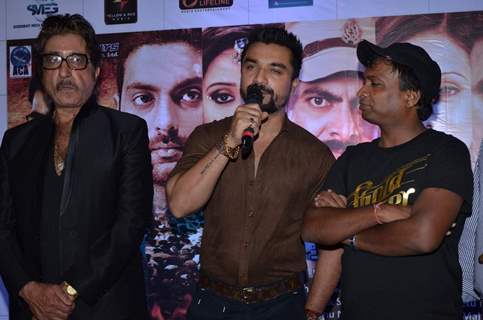 Ajaz Khan interacts with the audience at the Launch of 'Jaatiwad' Film