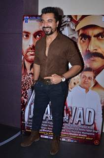 Ajaz Khan poses for the media at the Launch of 'Jaatiwad' Film