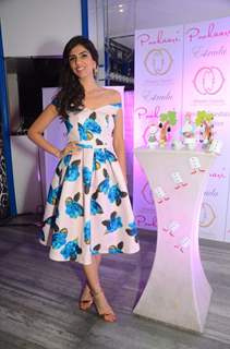 Nishka Lulla poses for the media at Pookaari Festive Event