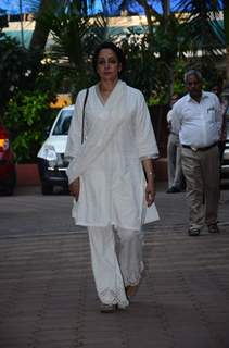 Hema Malini at Prayer Meet of Ravindra Jain