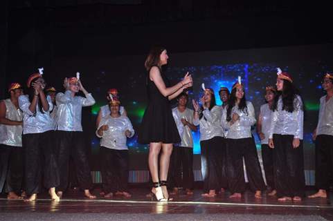 Sushmita Sen at a School Event