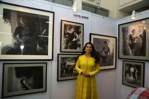 Juhi Chawla at Retrospective Exhibition