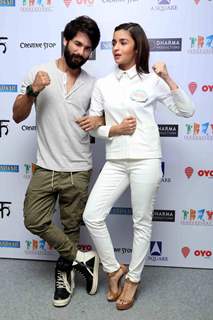 Shahid Kapoor and Alia Bhat for Promotions of Shaandaar in Delhi