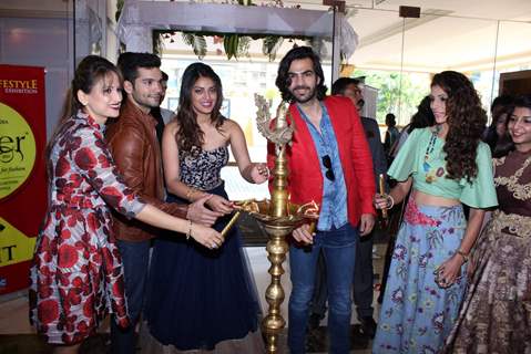 Wedding Pullav Team light the lamp at Glitter 2015