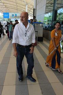 Anupam Kher was snapped at Airport