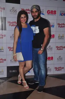 Vivian Dsena and Vahbbiz Dorabjee Dsena at the Premier of Wedding Pullav