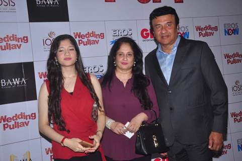 Anu Malik with family at the Premier of Wedding Pullav