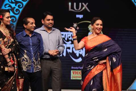 Madhuri Dixit at Marathi Tarka Show