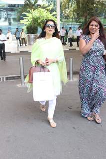 Juhi Chawla Snapped at Airport