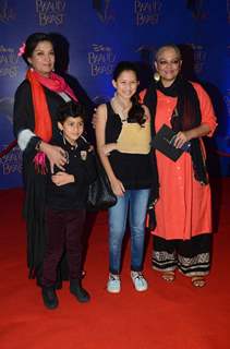 Shabana Azmi and Tanvi Azmi at Screening of Beauty and The Beast