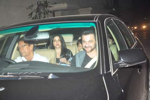 Sanjay Kapoor and Family at Special Screening of Shaandaar