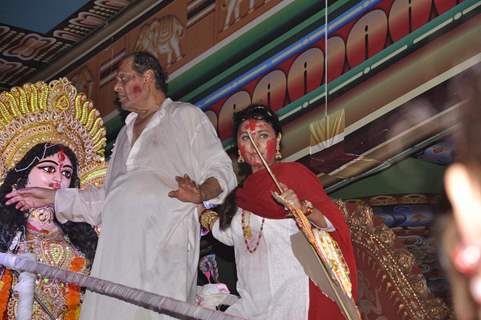 Sharbani Mukherjee at North Bombay Sarbojanin Durga Puja