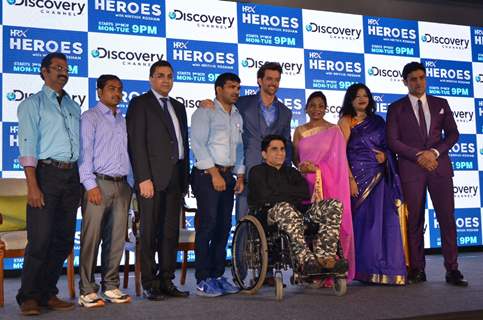 Hrithik Roshan at Launch of Discovery's New Show 'HRX Heroes'