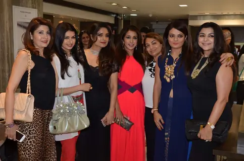 Bhagyashree, Krishika Lulla and Sheeba at Launch of Mahesh Notandas' Festive Collection
