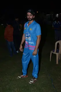 Jay Bhanushali at Mumbai Heroes Corporate Cricket Match