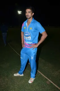 Saqib Saleem at Mumbai Heroes Corporate Cricket Match