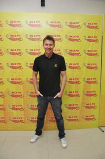 Brett Lee at Radio Mirchi Studio