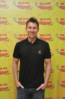 Brett Lee Snapped at Radio Mirchi Studio