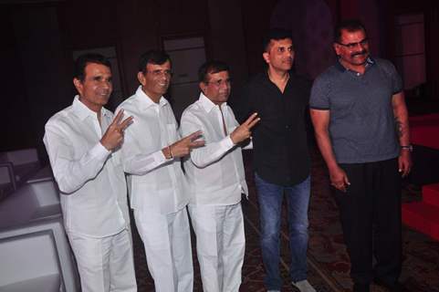 Abbas - Mustan - Hussain  Burmawalla Trio and Sharat Saxena at Success Bash of Pyaar Ka Punchnama 2