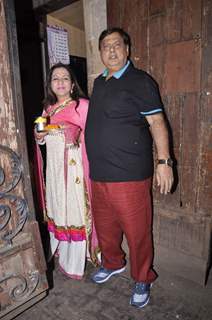 David Dhawan with Wife at Karva Chauth Celebrations at Anil Kapoor's Residence
