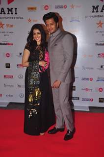 Riteish and Genelia pose for the media at MAMI Film Festival Day 1