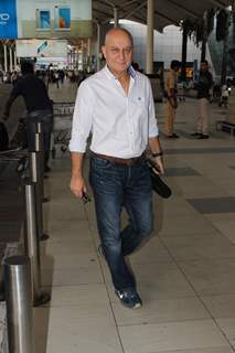 Anupam Kher Snapped at Airport