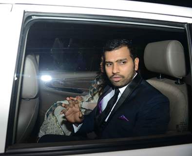 Rohit Sharma at Harbhajan Singh - Geeta Basra Wedding Reception