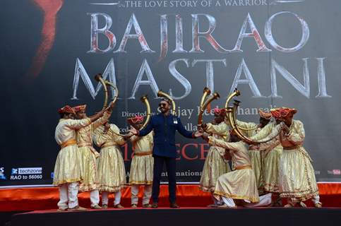 Ranveer Launches First Poster of Bajirao Mastani