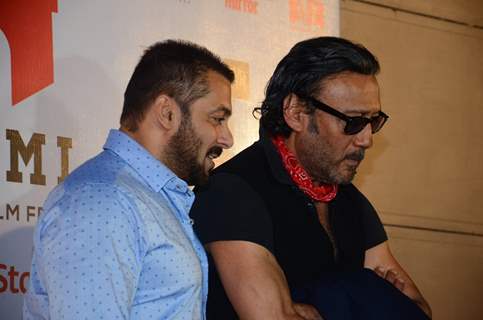 Salman Khan and Jackie Shroff at Closing Ceremony of MAMI