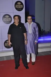 David Dhawan and Ramesh Taurani at Anand Pandit's Diwali Bash