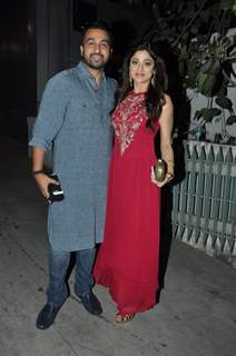 Raj Kundra and Shamita Shetty at Exceed Entertainment's Diwali Bash