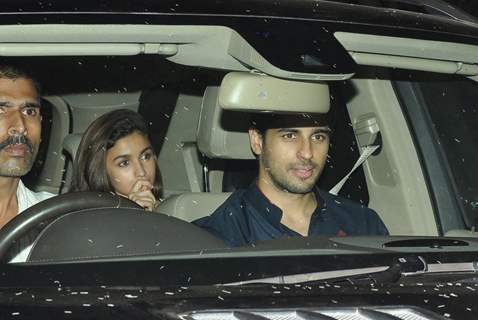 Sidharth Malhotra and Alia Bhatt at Exceed Entertainment's Diwali Bash