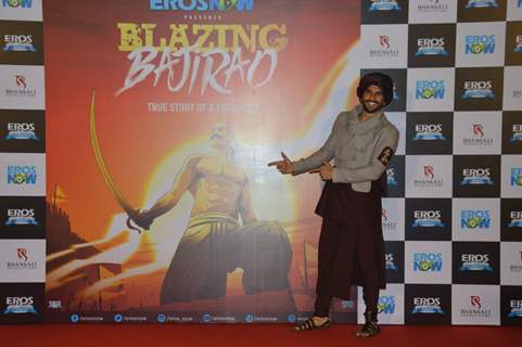 Ranveer Singh at Launch of Digital Graphic Series 'Blazing Bajirao'